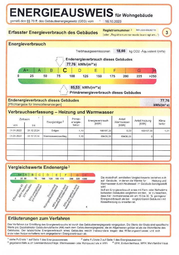 Energieausweis Etagenwohnung Solingen