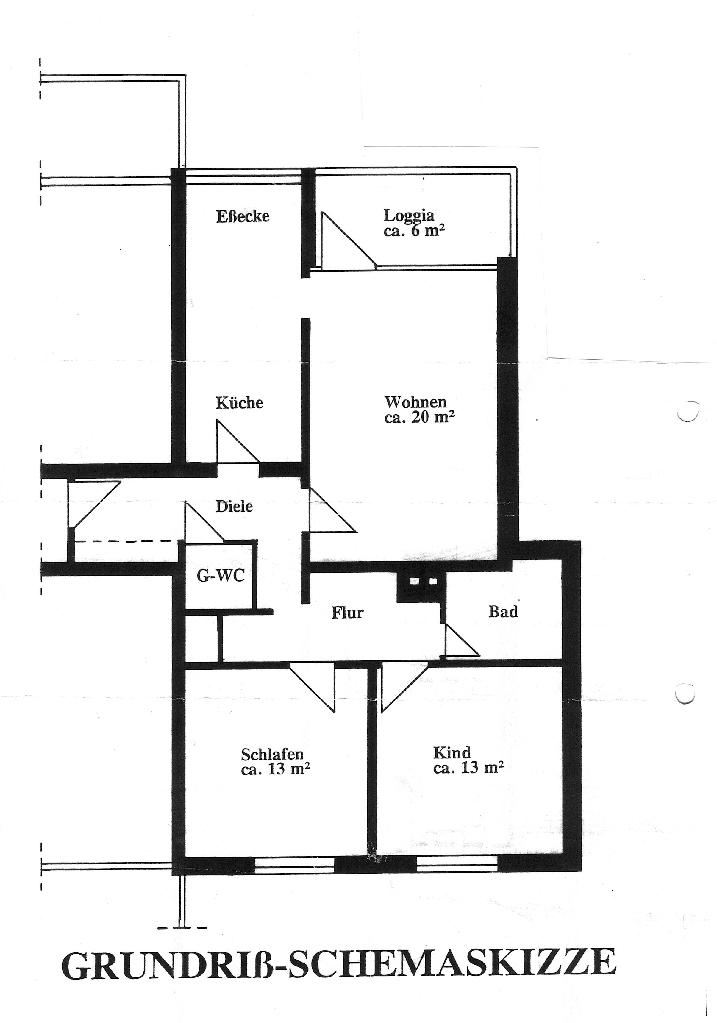 Grundriss Etagenwohnung Erkrath