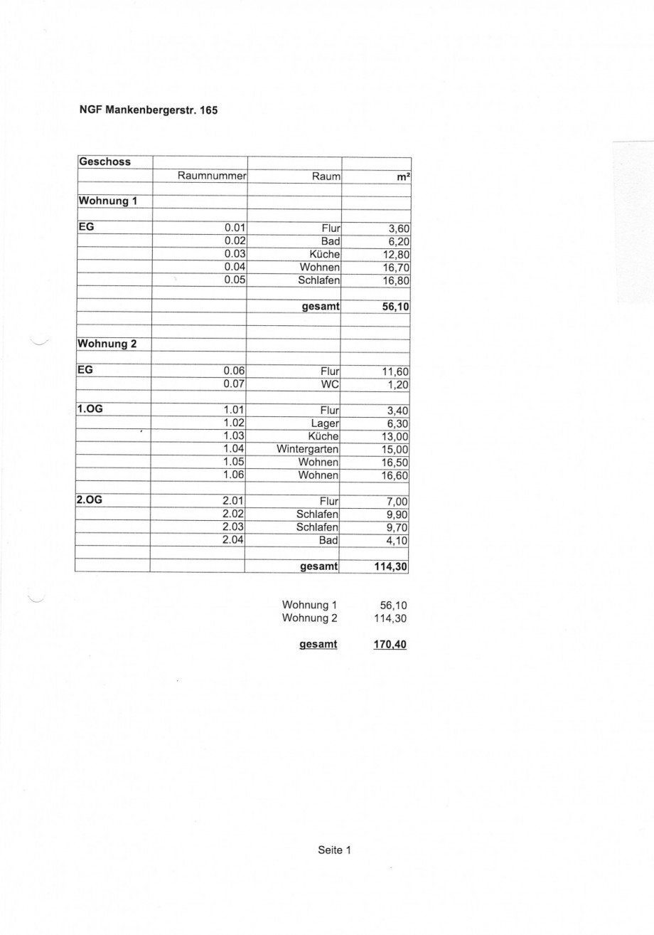 Wohnfl�che Einfamilienhaus Solingen